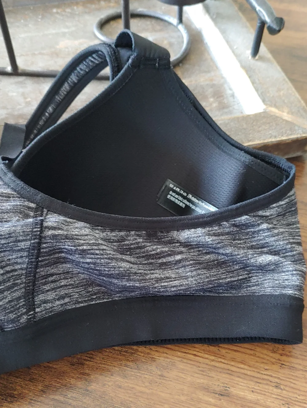 Victoria's Secret Sport 36B Sexy Heatherd Grey Sports Bra Built In Bra